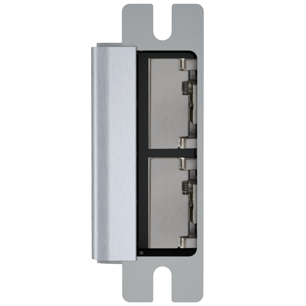 HES 1500-630-DLMS Grade 1 Electric Strike, For Cylindrical or Mortise Latchbolt Locks, Auto-Sensing 12/24 VDC, Field Selectable Fail Safe/Fail Secure, Body Only, Dual Lock Monitor, Strike Monitor, Satin Stainless Steel