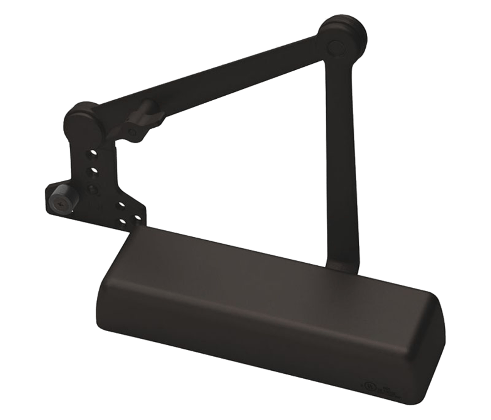 Norton 410XHDH 690 Door Closer, Heavy Duty Hold Open Arm w/Removable Stop, Adjustable Size 1-6, Dark Bronze
