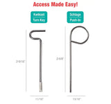 Lucky Line 87302 Privacy Keys for Kwikset and Schlage, 2 Per Card