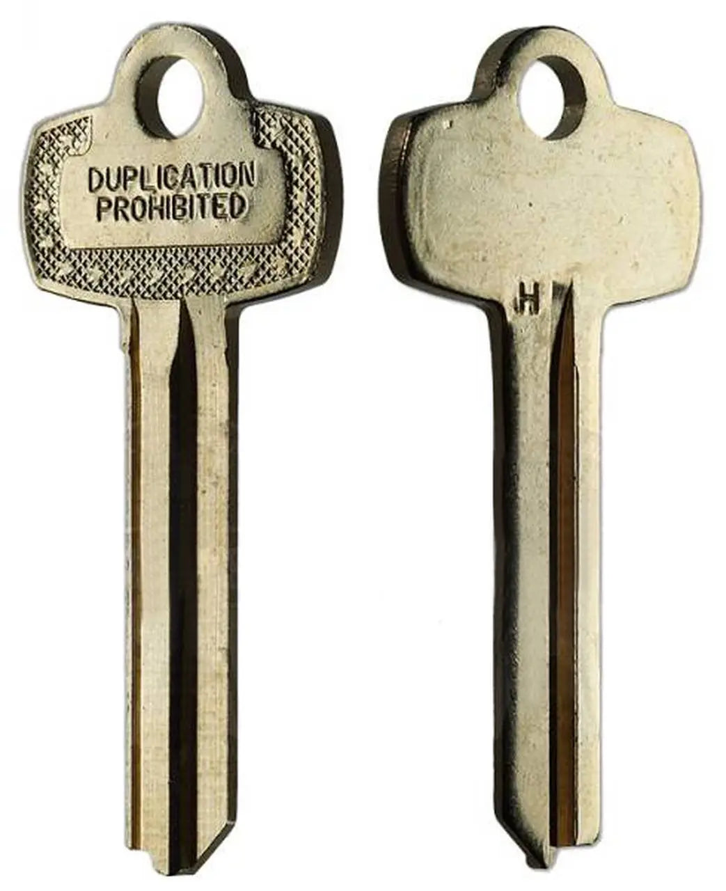 Kaba Ilco 1A1H1 Look-Alike Best H Key Blank, Nickel Silver