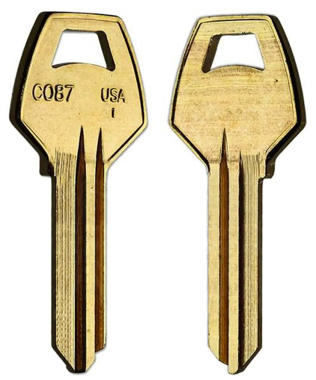 Taylor CO87-BR Corbin Key Blank, Brass - 50 per box (1001EH)