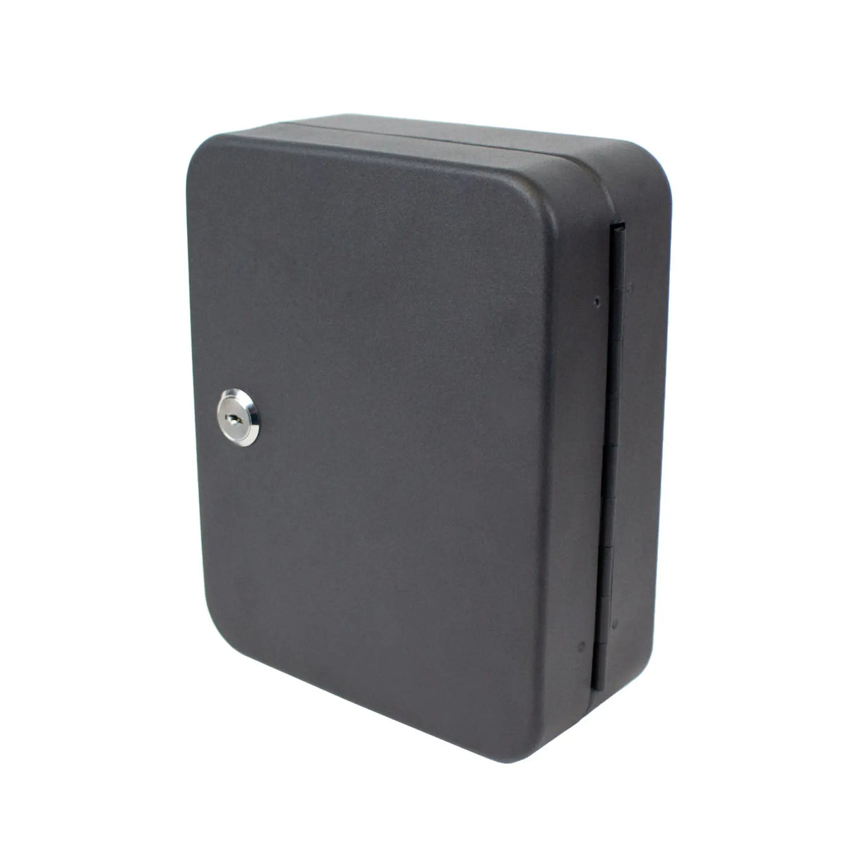 Lucky Line 61700 Metal Locking Key Cabinet, 20 Hooks, Black