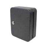Lucky Line 61700 Metal Locking Key Cabinet, 20 Hooks, Black