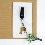 Lucky Line 45201 Leather Belt Hook with Bolt Snap 1 Per Card