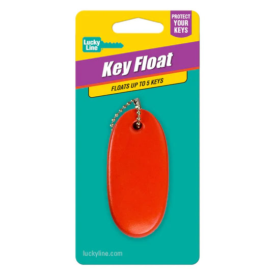 Lucky Line 92401 Soft Orange Key Float With Ball Chain 1 Per Card