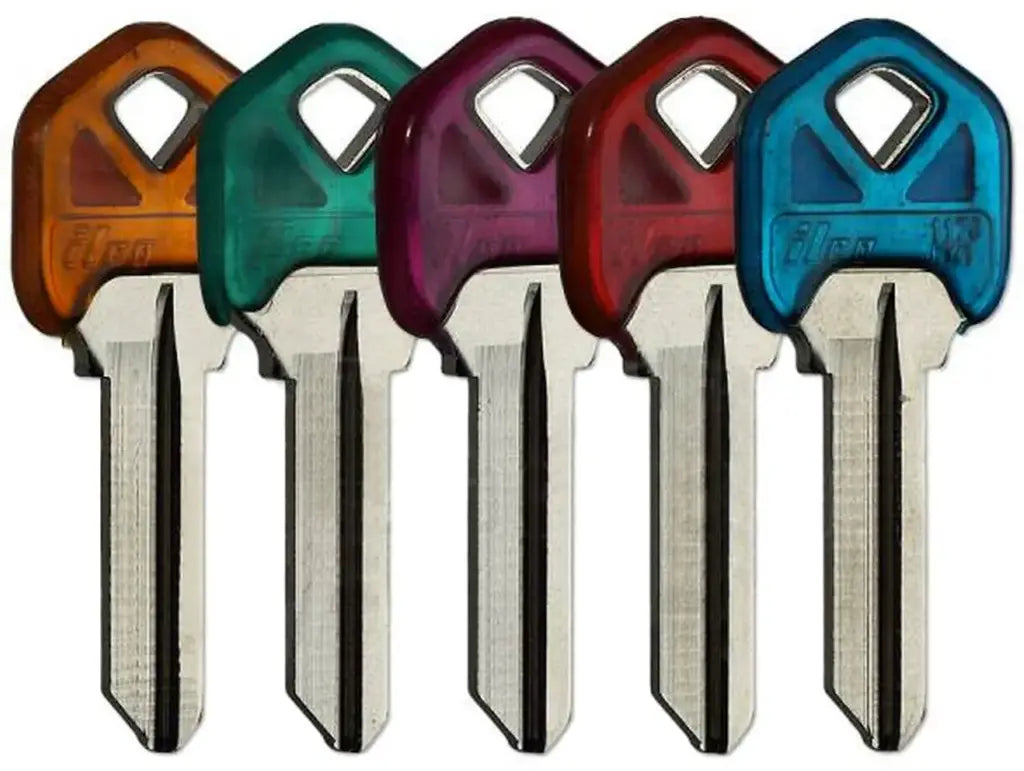 Kaba Ilco KW1-PC-ASSTD Key Blank, Assorted Colors