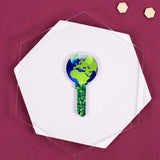 Lucky Line B127K  Earth KeyShapes Blank,  Kwikset  KW1/KW10