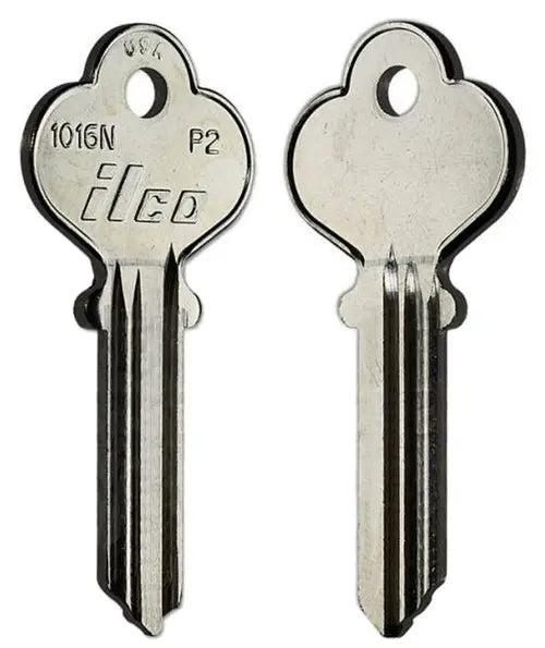 Kaba Ilco 1016N Key Blank – Penn P2 Keyway, 5-Pin, Nickel-Plated Brass