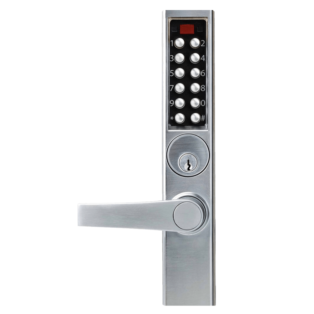 DormaKaba E3065MKNT-626-41 E-Plex 3000 for Adams Rite Latches, 300 Access Codes, 9,000 Audit Events, Kaba 90 Keyway, Thumbturn, Satin Chrome