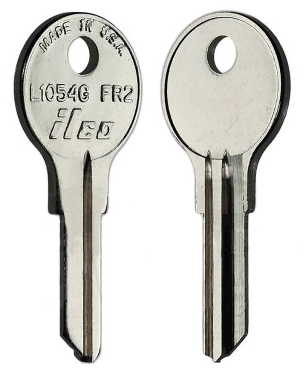 Kaba Ilco L1054G Fort Key Blank – FR2 Keyway, Nickel-Plated Brass