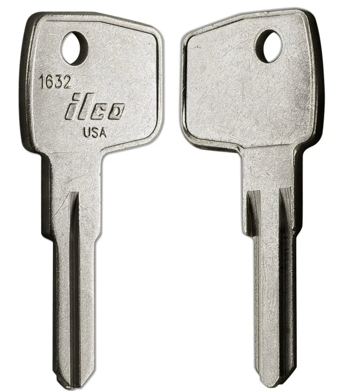 Kaba Ilco 1632 Key Blank – Canada Post Mailbox Keyway, Nickel-Plated Brass