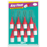Lucky Line 92112 Key Buoy Float with Ball Chain Red 12 Per Card