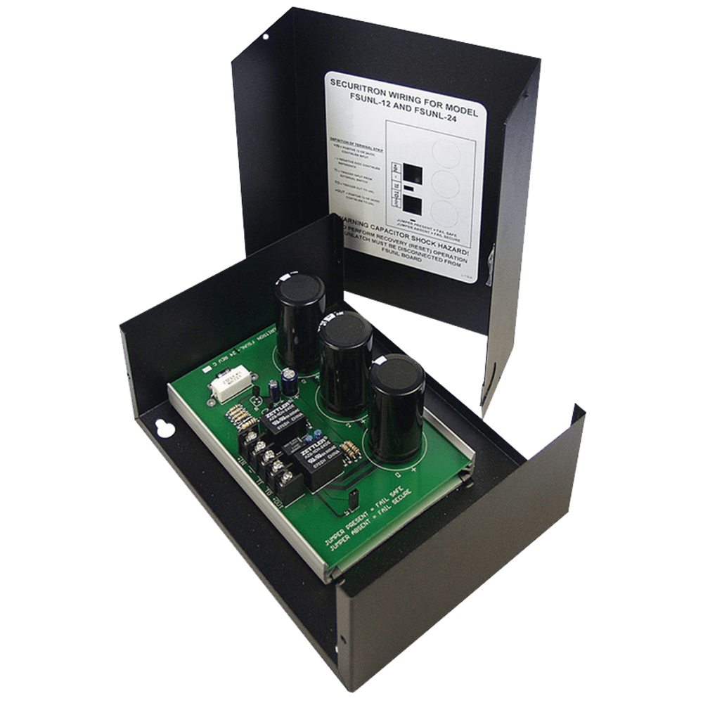 HES FSUNL-24 UNL Fail Safe Module, 24VDC, Satin Stainless Steel
