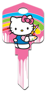 KW-SR7 Hello Kitty Keys Kwikset Paint