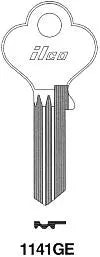 Kaba Ilco 1141GE Key Blank – Taylor T7 Keyway, Nickel-Plated Brass, 5-Pin