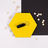 Lucky Line U12920 Storage Capsule Keychain Black 1 Per Pack