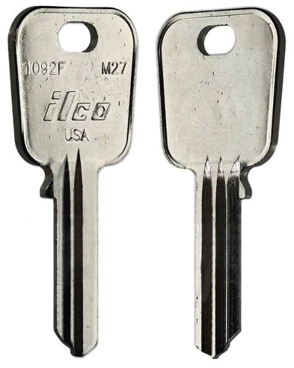 Kaba Ilco 1092F Key Blank – Master Keyway M27, Nickel-Plated Brass
