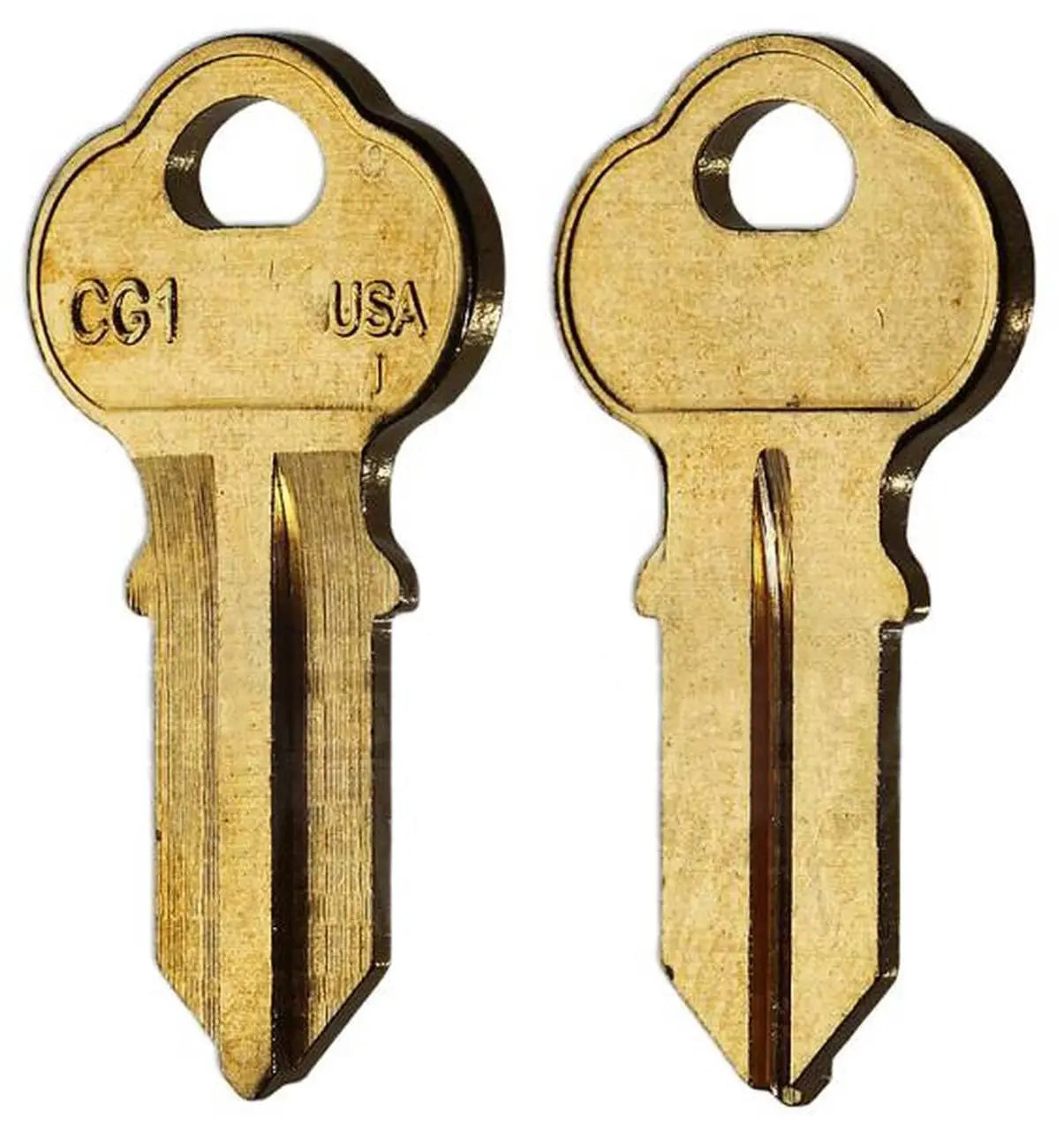 Taylor CG1-BR Chicago Key Blank, Brass - 50 per box (1041G)