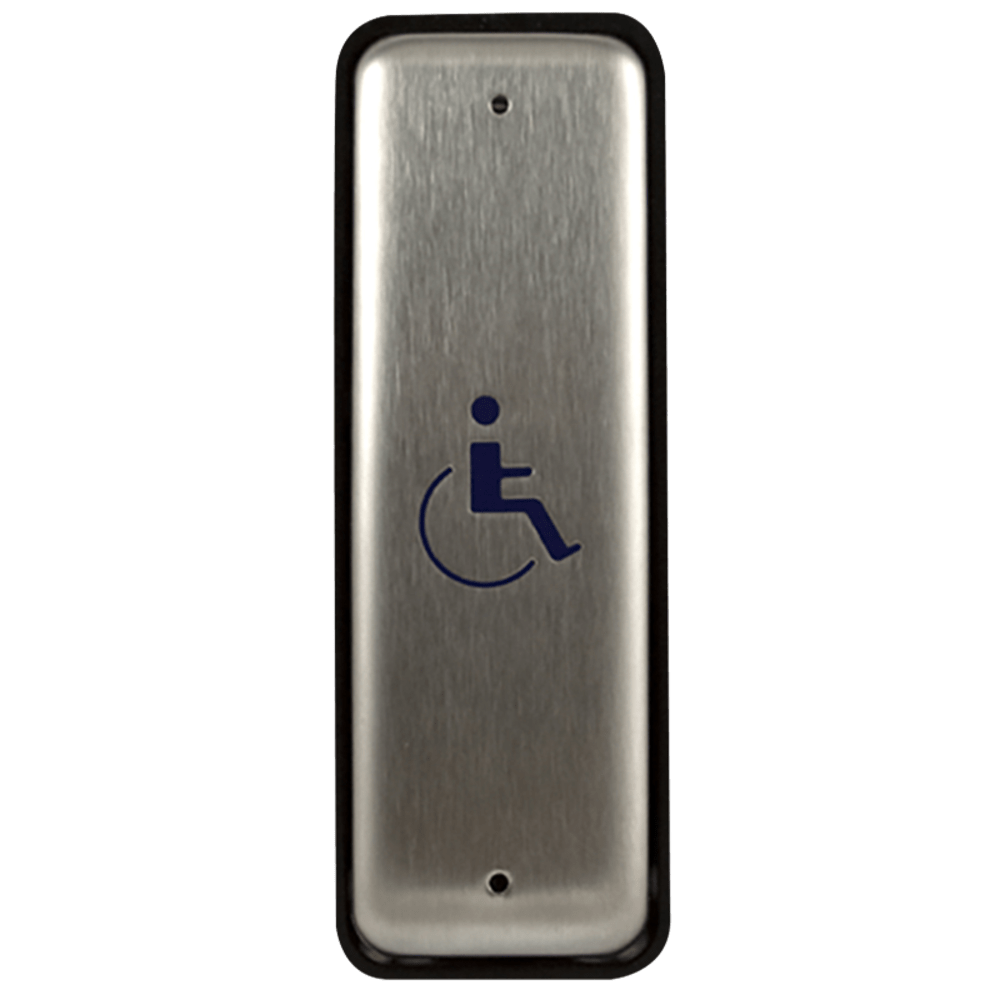 BEA 10PBJL Stainless steel push plate, 1.5" x 4.75", in jamb plate,