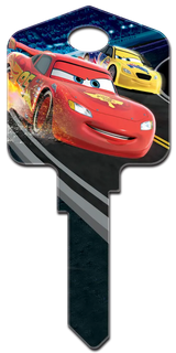 KW-D25 Disney Keys Kwikset Lightning McQueen