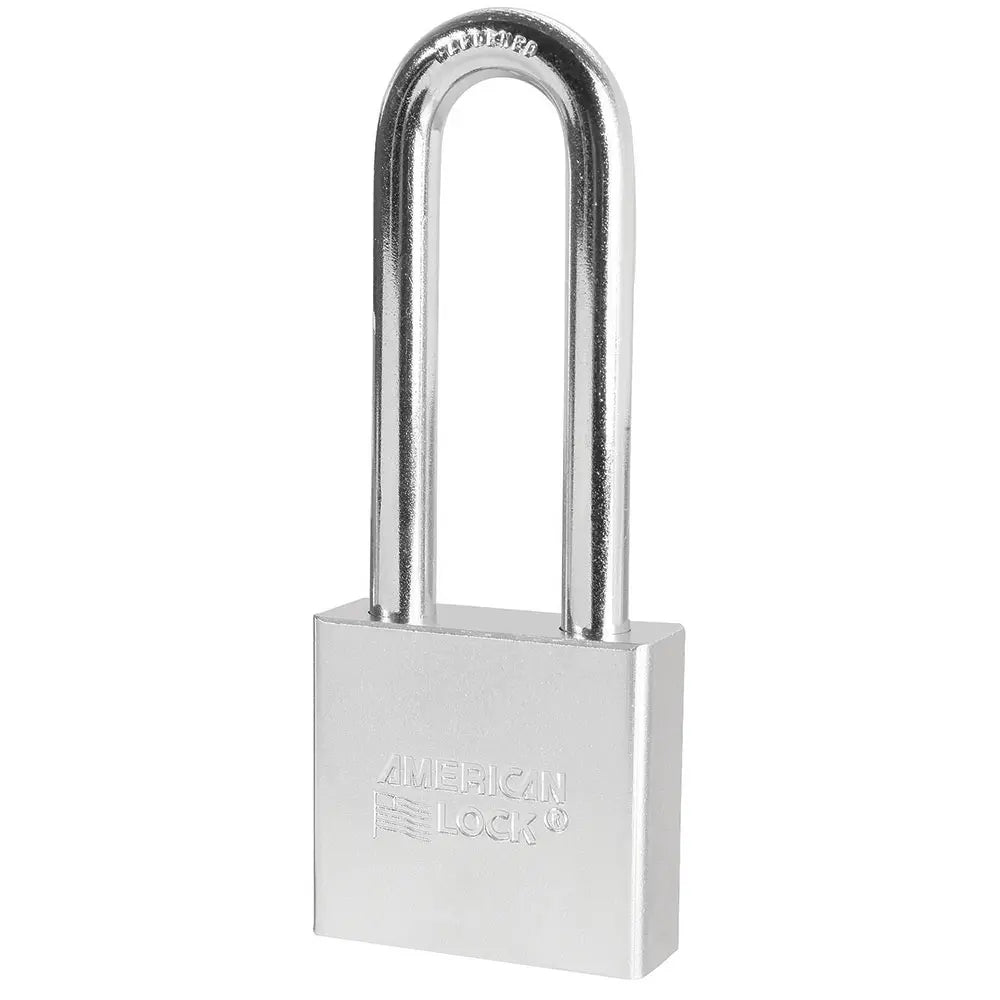 American Lock A5262 Solid Steel Padlock 2" Body, 3" Tall 3/8" Diameter Shackle, Keyed Different