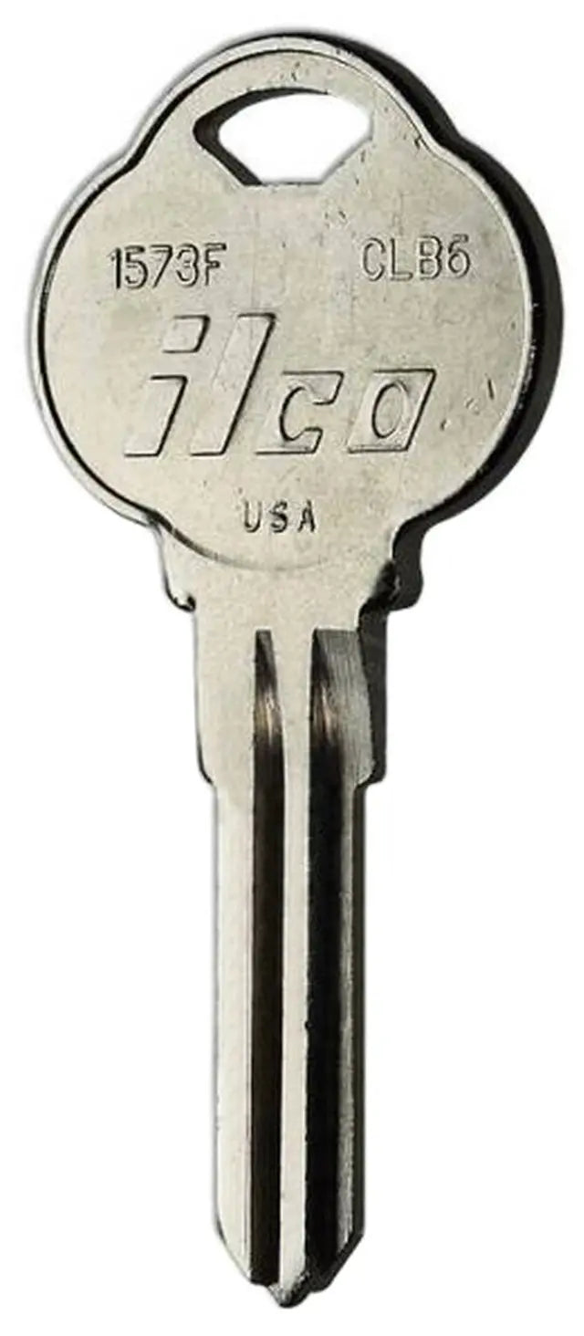 Kaba Ilco 1573F Club Key Blank – Nickel-Plated Brass, CLB6