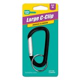Lucky Line 46101 Large C-Clip with Split Key Ring Asst 1 Per Card