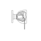 HPC TR-2 Tulip-Shaped Knob Tension Wrench Tool, Rigid