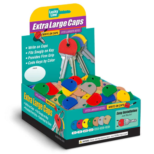 Lucky Line 16000 XL Key Cap Asst 150 Per Display Box