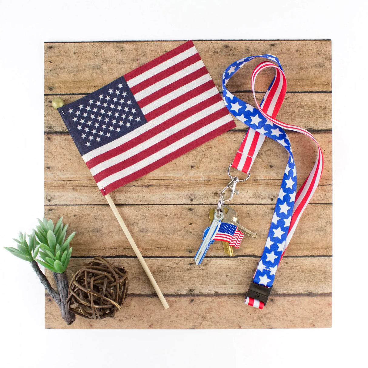 Lucky Line B101S American Flag Key Shapes Blank,  Schlage  SC1