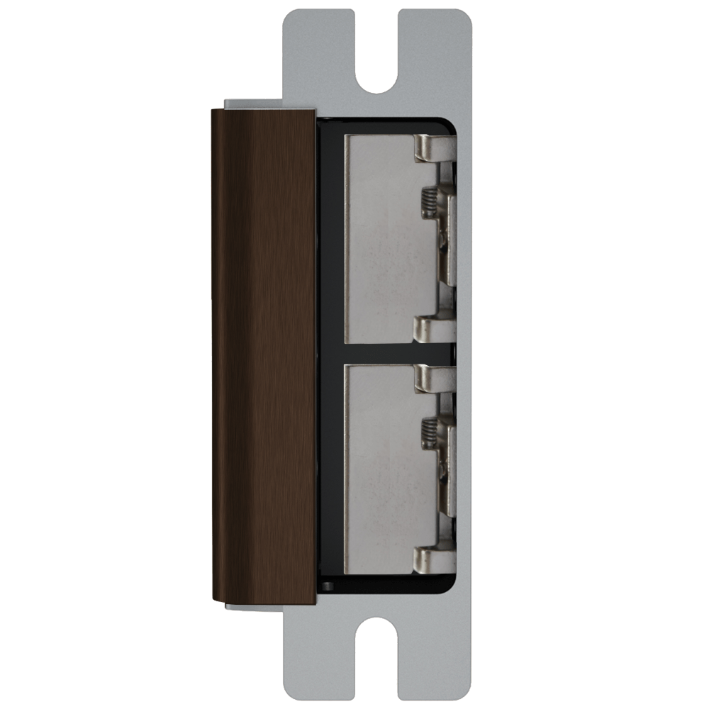 HES 1500-613E-DLM Grade 1 Electric Strike, For Cylindrical or Mortise Latchbolt Locks, Auto-Sensing 12/24 VDC, Field Selectable Fail Safe/Fail Secure, Body Only, Dual Lock Monitor, Dark Oxidized Bronze