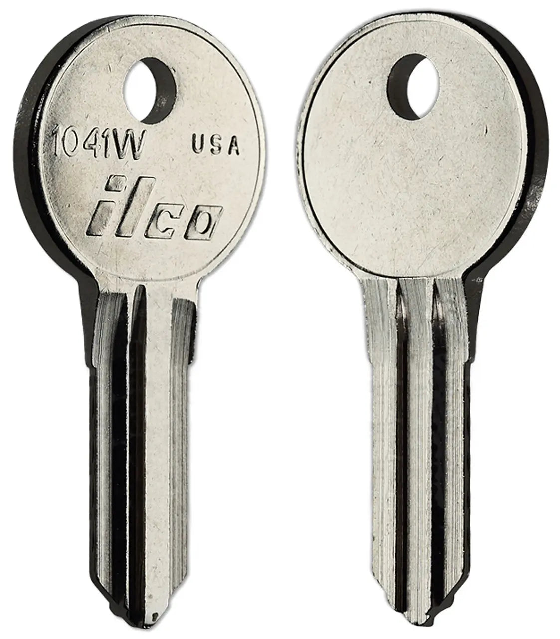 Kaba Ilco 1041W Key Blank – Illinois Keyway, Nickel-Plated Brass