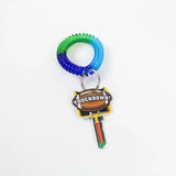 Lucky Line 41001M Multi-Color Wrist Coil with Ring 1 Per Card