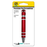 Lucky Line U12201 Precision Pen Screwdriver Asst 1 Per Card
