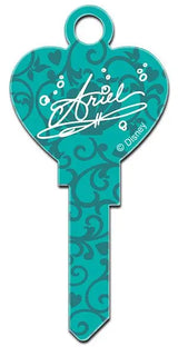 SC1-D111 Disney Keys Schlage ARIEL HEART - SHAPE!