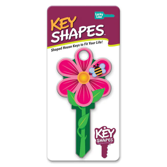 Lucky Line B106K  Flowerbee KeyShapes Blank,  Kwikset  KW1/KW10