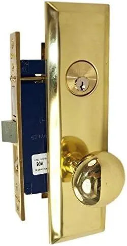 Marks USA 114A/3 Metro Mortise Lock, Apartment Entry, 2-1/2", SC1, Polished Brass