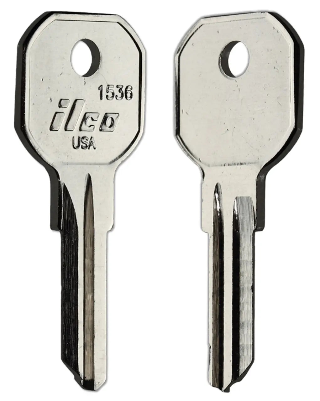 Kaba Ilco 1536 Hurd Key Blank, Nickel-Plated Brass