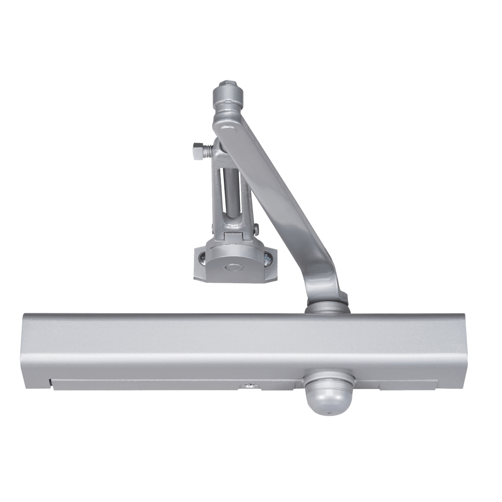Norton 8301H 689 Grade 1 Surface Closer, Hydraulic Tri Mount Push or Pull Side Mounting, Regular Arm, Adjustable Friction Hold Open, Adjustable Backcheck, Plastic Cover, Size 1 to 6, Aluminum Painted Finish, Non-Handed