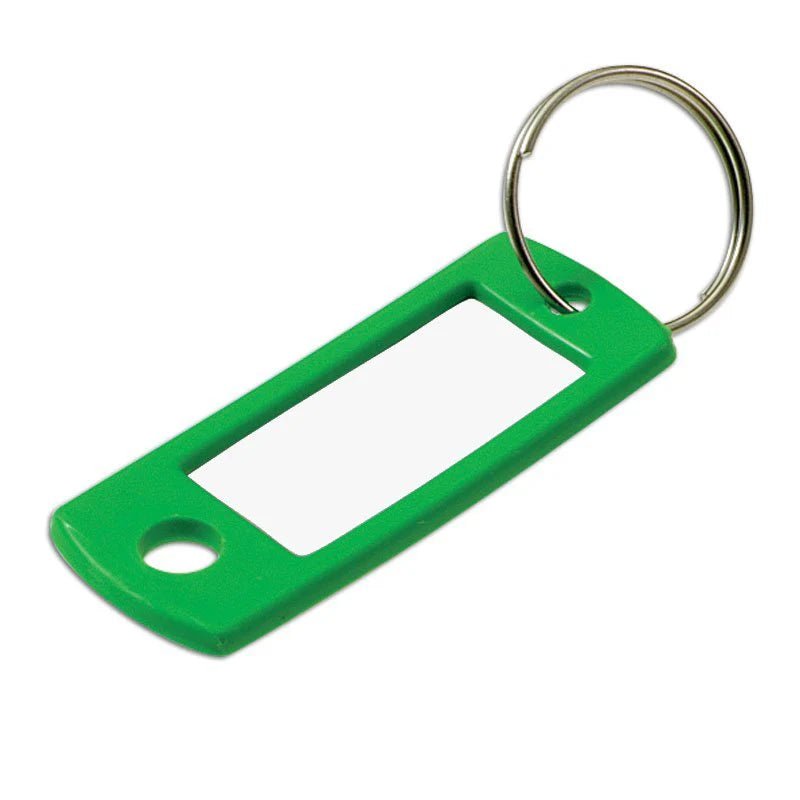 Lucky Line 16940 Key Tag with Ring Green 50 Per Pack