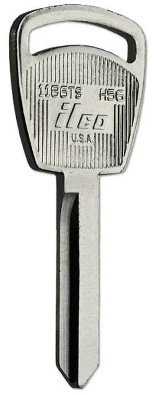 Kaba Ilco 1186TS Automotive Key Blank – H56 Ford Taurus / Mercury Sable, 10-Cut, Nickel-Plated Brass
