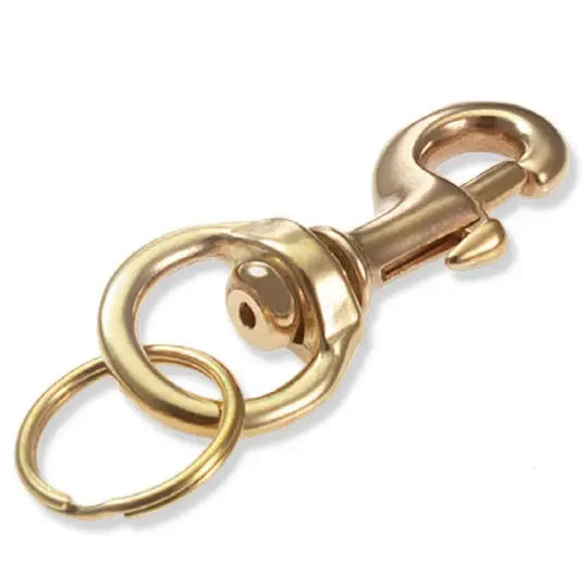 Lucky Line 44801 Heavy Duty Brass Bolt with Ring 1 Per Card