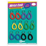 Lucky Line 41012 Wrist Coil with Ring Asst 12 Per Card