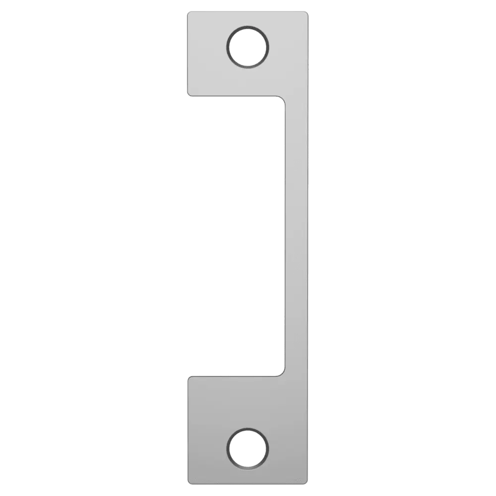 HES NM 630 Faceplate Only, 1006 Series, 4-7/8" x 1-1/4", Use with Mortise Locks with 1" Deadbolt, Satin Stainless Steel