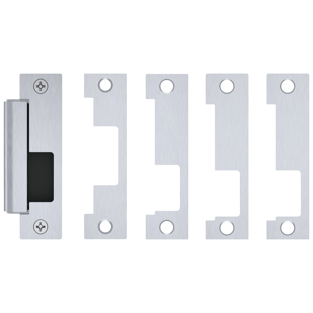 HES 1500C-630-LMS Grade 1 Electric Strike, For Cylindrical or Mortise Latchbolt Locks, Auto-Sensing 12/24 VDC, Field Selectable Fail Safe/Fail Secure, Includes 1J, 1K, 1KD, 1KM Options, Lock Monitor, Strike Monitor, Satin Stainless Steel