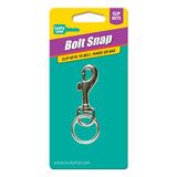Lucky Line 44501 Small Bolt Snap Nickel Plated Zinc with Ring 1 Per Card