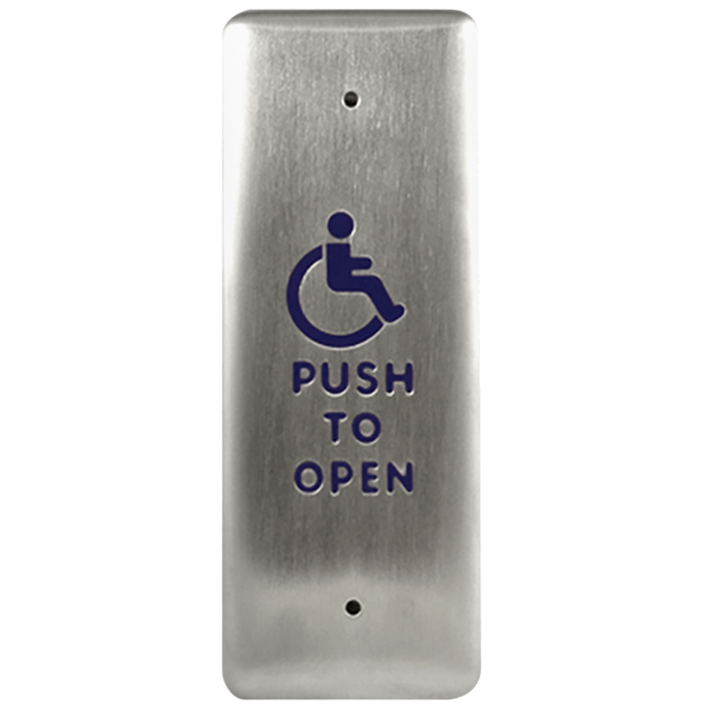 BEA 10PBJMS1 Stainless steel push plate, 1.5" x 4.75", in jamb plate,