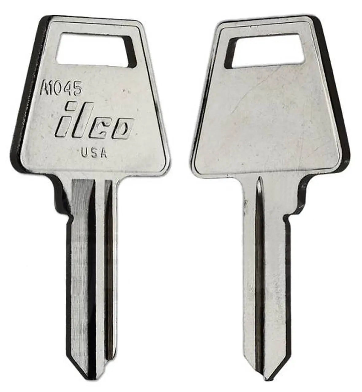 Kaba Ilco A1045 Key Blank – American Padlock Keyway, 6-Pin, Nickel-Plated Brass