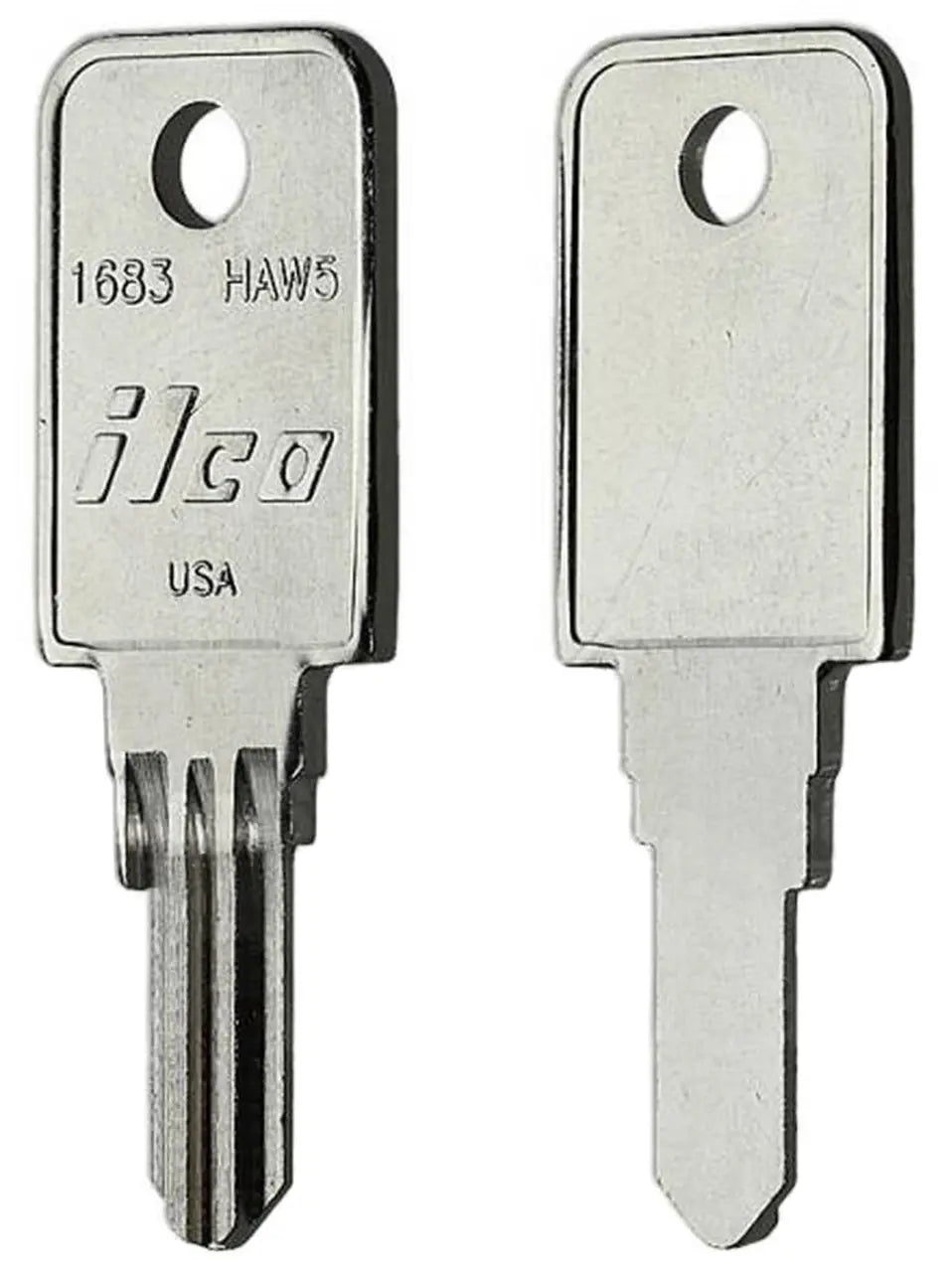 Kaba Ilco 1683 HAW5 Haworth Key Blank – Nickel-Plated Brass, Disc/Wafer Tumbler