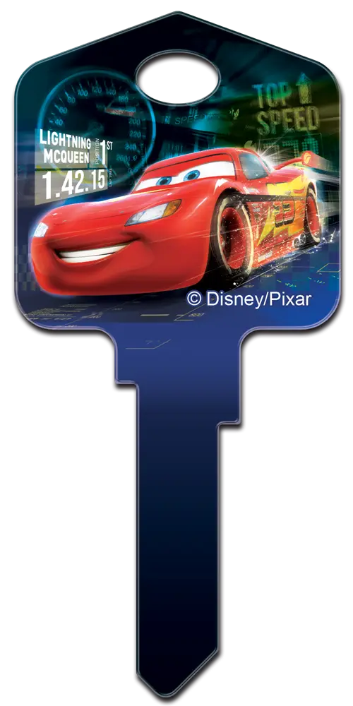 KW-D25 Disney Keys Kwikset Lightning McQueen